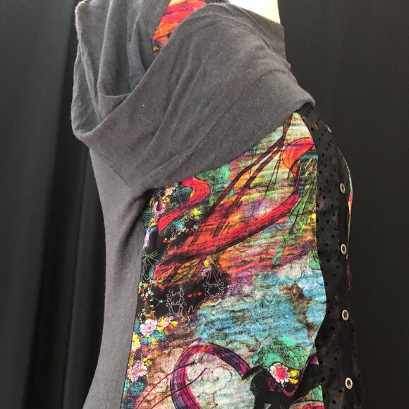 Unique French Design J.J. Garella Elegant & Colourful Cardigan: Size S/M - Picture 14 of 16